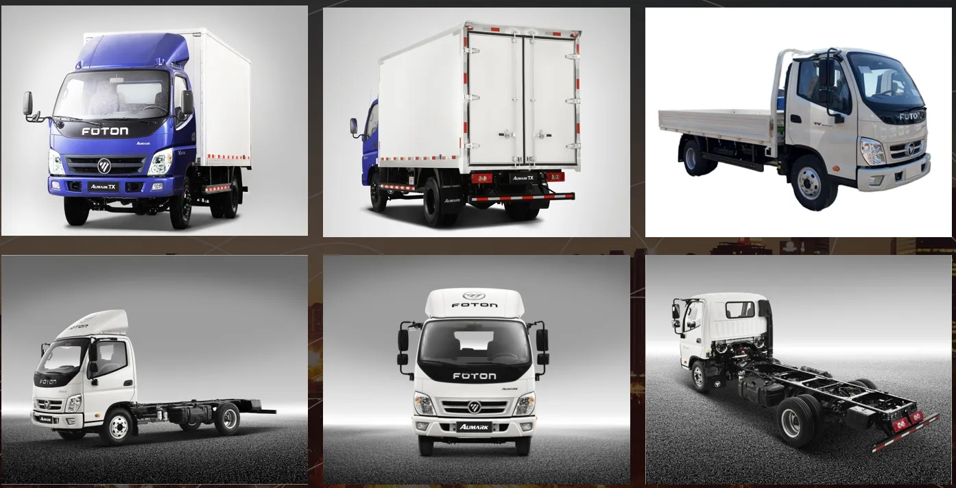 Foton Aumark Tx Diesel 4X2 Box Truck 5-6 Ton Mini Cargo Truck