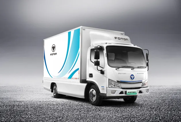 E Auamrk 6T(pic6) Low-Carbon New Energy Commercial Vehicles Foton Electric Mini Van 4X2 LHD 174km EV Cargo Truck