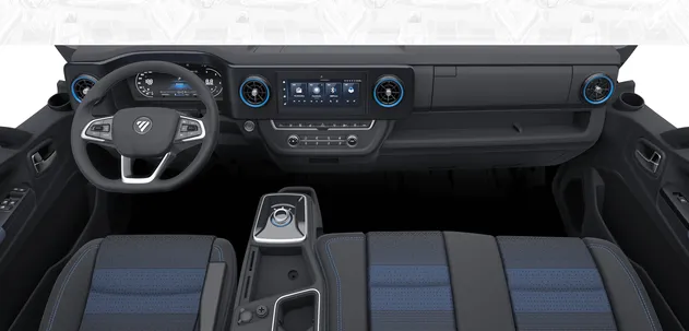 E Auamrk 6T(pic7) Low-Carbon New Energy Commercial Vehicles Foton Electric Mini Van 4X2 LHD 174km EV Cargo Truck