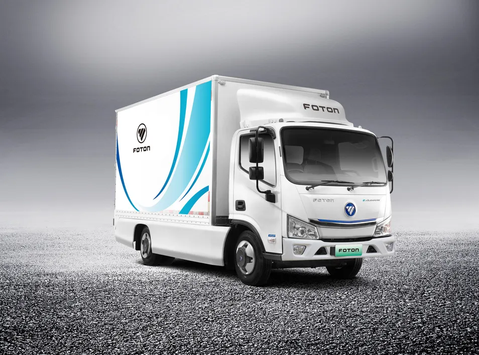 E Auamrk 6T(pic2) Low-Carbon New Energy Commercial Vehicles Foton Electric Mini Van 4X2 LHD 174km EV Cargo Truck