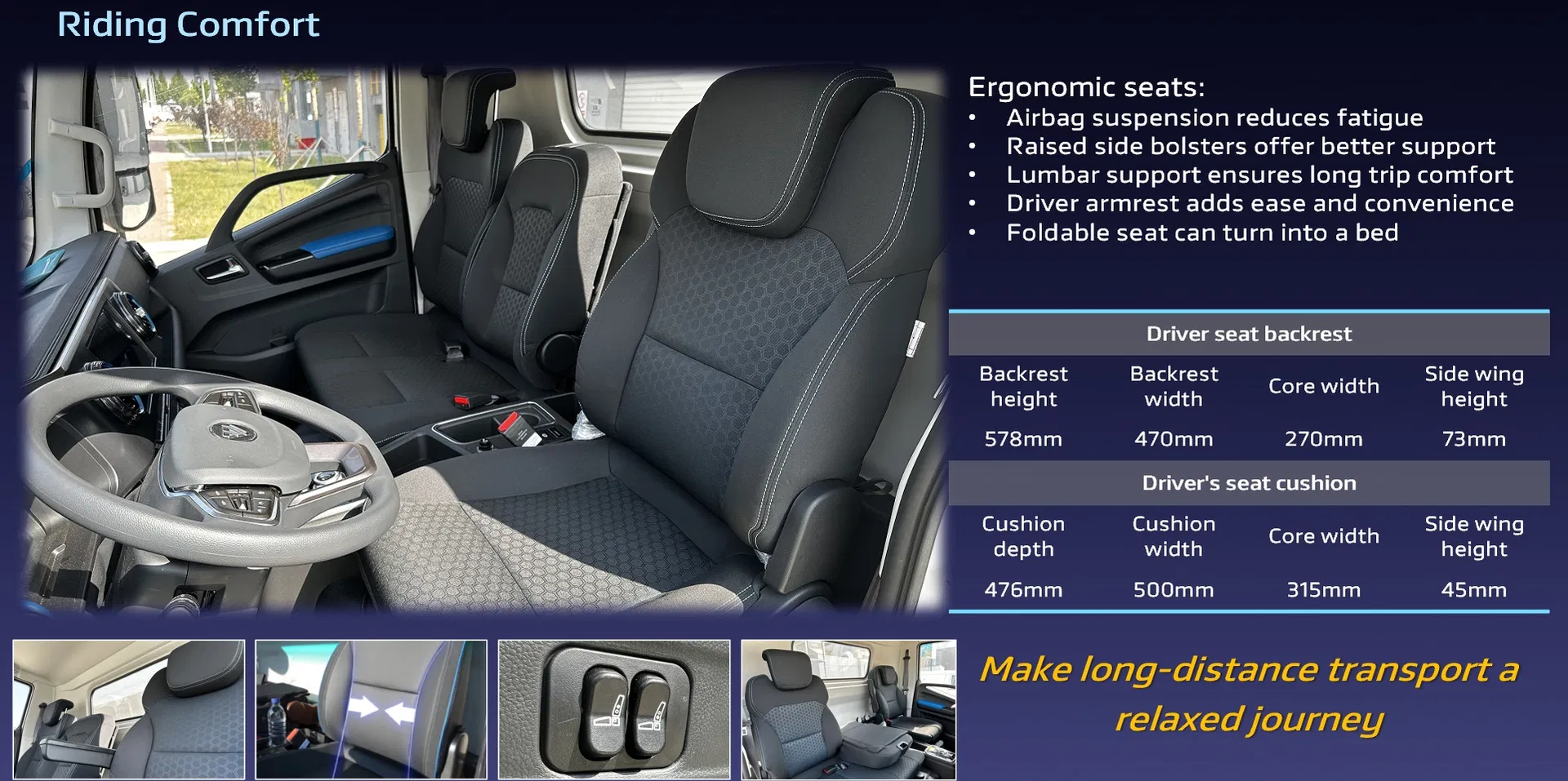 E Auamrk 6T(pic15) Low-Carbon New Energy Commercial Vehicles Foton Electric Mini Van 4X2 LHD 174km EV Cargo Truck